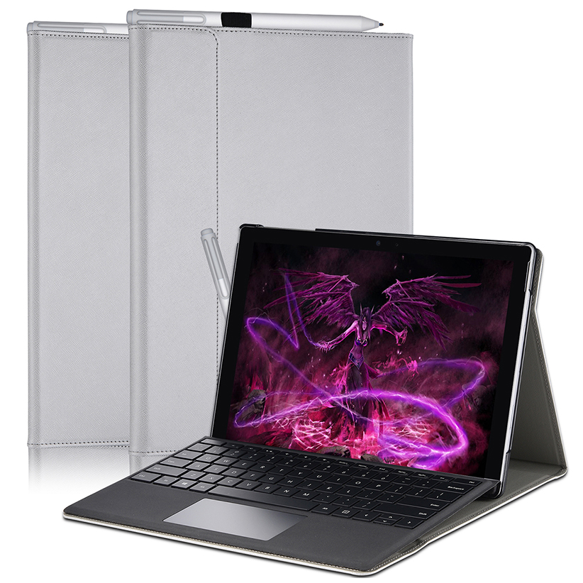 Case for 12.3 Inch Microsoft Surface Pro 7 Plus, Surface Pro 7, Surface Pro 6, Pro 5, Pro 4, Pro 3 - Portfolio Business Cover, Compatible with Type Cover Keyboard